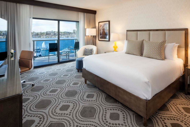 A guest room at Marina del Rey Hotel